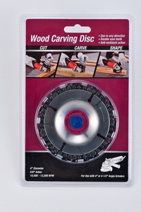 <span class=keywords><strong>Disque</strong></span> de sculpture sur bois pour tronçonneuse essence/essence 40cc 4 \ "4.5 \" 5 \ "1/4 \" double dent de scie personnalisable OEM - Product Image 5