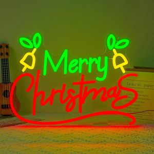 Năm mới vui vẻ giáng sinh bên thanh buổi hòa nhạc neon ánh sáng Quà Tặng tùy chỉnh RGB đầy đủ màu sắc Neon dẫn đăng ký với bộ điều khiển dẫn đăng ký - Product Image 1