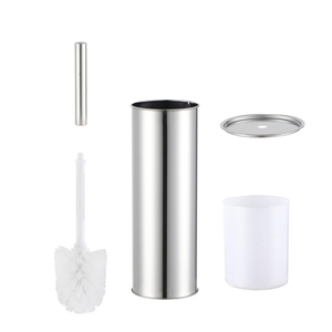 <span class=keywords><strong>Brosse</strong></span> et support de <span class=keywords><strong>toilette</strong></span> en acier métallique pour salle de bain, design moderne, rond et <span class=keywords><strong>doré</strong></span> - Product Image 6