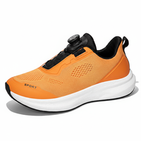 Baskets pour hommes à boucle rotative à fermeture rapide, sans lacets, faciles à enfiler, en maille respirante, légères, antidérapantes, décontractées et sportives