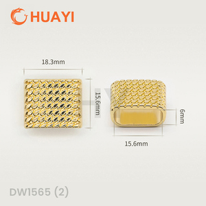 Tối Giản Phẳng Vuông Dây End Bikini Nút Kim Loại Hạt Cho Áo Ngực Dây Đeo Đồ Bơi Chống Nước Dây Rút Aglet Lời Khuyên - Product Image 3