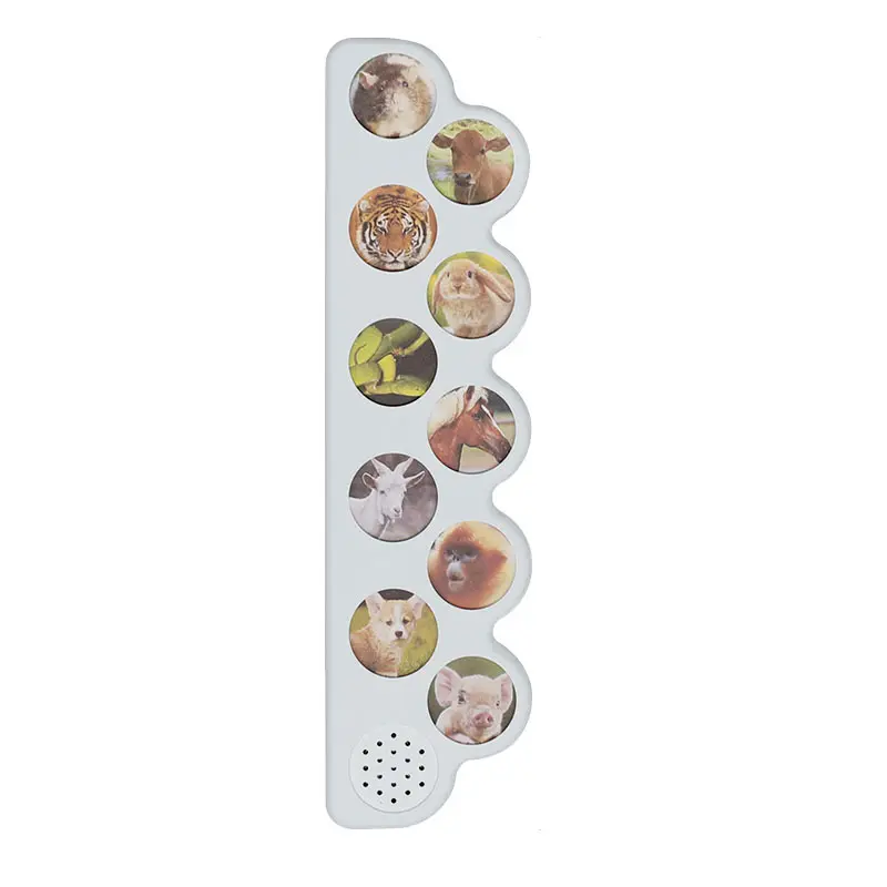 Divertente registrabile dieci pulsanti musica scheda vocale pulsante interruttore baby sound books chip per il gioco