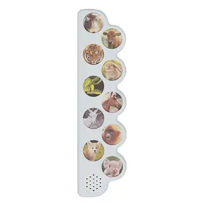 Funny recordable ten buttons music voice board button switch baby sound books chip for play