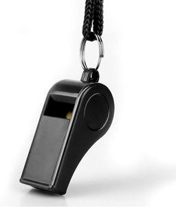 Sifflet d'arbitre sportif haut de gamme en acier peint avec gravure de logo et cordon personnalisé - Product Image 3
