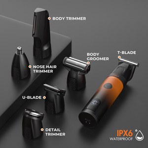 Livraison rapide, kit <span class=keywords><strong>de</strong></span> toilettage pour <span class=keywords><strong>homme</strong></span> 6 en 1, kit <span class=keywords><strong>de</strong></span> toilettage des poils du corps, du nez, du visage, <span class=keywords><strong>de</strong></span> la <span class=keywords><strong>barbe</strong></span>, tondeuse professionnelle sans fil, tondeuse à <span class=keywords><strong>barbe</strong></span> - Product Image 2