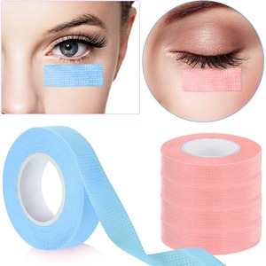 Ruban pour cils bleu pour peaux sensibles, ruban en gel de silicone, logo privé, micro-mousse, ruban en gel de silicone rose pour extensions de cils - Product Image 4