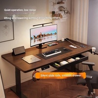 Escritorio de Oficina Convertible de Metal Moderno y de Lujo para Apartamento y Escuela, Diseño Ergonómico Ajustable con Almacenamiento, Hecho en Jiangsu, China