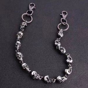 Vintage Punk Skull Zinc Alloy Heavy <b>Waist</b> <b>Chain</b> Men Cool Jeans Keychain Gothic Biker Fashion Accessories - Product Image 6