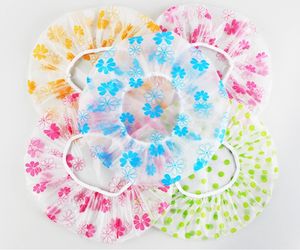 Women Luxury Cleaning Shower <b>Cap</b> Waterproof Wide Elastic Band Reusable Wave Point Accessories for <b>Swimming</b> - Product Image 6