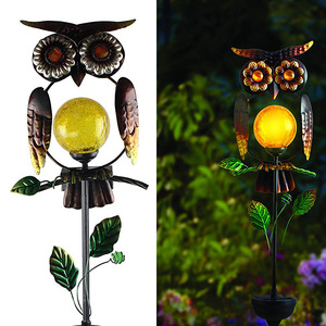 Lámpara Solar de Jardín con Forma de Búho, Luz LED para Exteriores, Resistente al Agua, Decorativa para Patio - Product Image 4