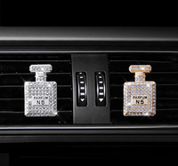 Clip de parfum pour voiture personnalisé, aromathérapie, huile essentielle, diffuseur de parfum pour voiture, flacon de parfum avec diamant, désodorisant pour voiture