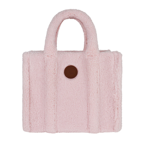 Bolso Tote de Piel Sintética Rosa, Color Sólido, Estilo Moderno, Cierre Abierto, para Uso Diario en Todas las Estaciones, Bolso de Mano para Mujer - Product Image 1