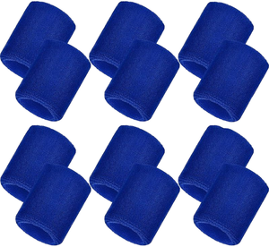 12 parça Mini ince erkekler kadınlar kaymaz bileklik elastik 12 paket ter bantları spor pamuk Yoga koşu egzersiz - Product Image 1