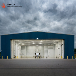 هيكل فولاذية جاهزة الصنع معزولة بطبقة مزدوجة ، بناء حنجرة طائرات مسبقة الصنع - Product Image 4