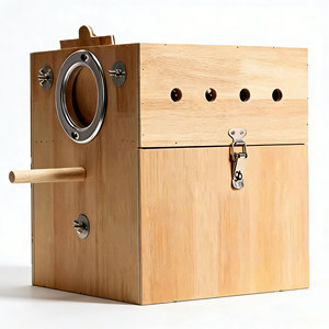 Nueva Caja de Cría para Loros, Jaula Vertical de Madera Sólida para Pájaros, Nido de Incubación Cálido para Crías de Peony y Tiger Skin - Product Image 3