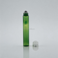 Nouveau design, flacon à bille en PETG semi-transparent de 20 ml avec bouchon à vis pour huile essentielle, soin des yeux, emballage cosmétique, logo personnalisé