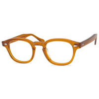 Montures de lunettes transparentes à logo personnalisé anti bloc bleu Lunettes tendance 2025 Lunettes rondes en acétate noir pour hommes