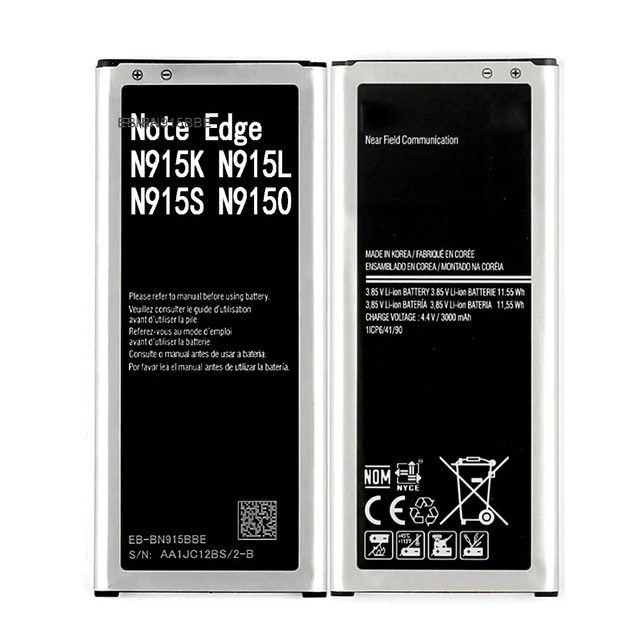 For Samsung Original Battery EB-BN915BBE Galaxy Note Edge N9150 N915S G9006V SM-N915G N915K N915L N915FY N915D N915F NFC 3000mAh
