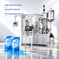 Machine de remplissage industrielle Doypack pour lessive liquide, savon et nettoyant – Équipement automatique de remplissage de sachets à bec verseur