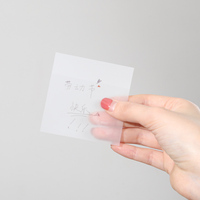 Notas Adhesivas Transparentes Blancas, Blocs de Notas Autoadhesivos, Material Escolar, Bloc de Notas