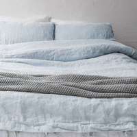 Vente en gros de linge de lit de luxe de style européen en lin français 100% naturel, couleur unie jaune gingembre, lavé à la pierre, écologique, pour adultes