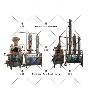 फैक्टरी मूल्य Distillatore Alcol 100L बंबई इथेनॉल आसवन फिल्टर Distilling जिन उपकरण