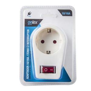 Adaptateur 10/16A avec 1 prise de courant intérieure ; idéal pour étendre les connexions électriques dans les foyers et les bureaux. - Product Image 2
