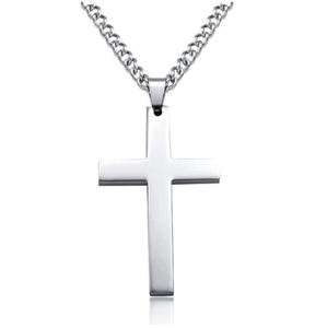 <span class=keywords><strong>Collier</strong></span> Croix Personnalisée Bijoux en Acier Inoxydable Plaqué or Lettre Gravée au Laser Croix Vierge Colliers Pendentifs pour Hommes Femmes - Product Image 4