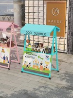 Mobiler Pop-up-Verkaufsstand mit Rädern und Überdachung, Outdoor-Limonadenstand-Displayregal für Marktveranstaltungen und Einzelhandelspromotion
