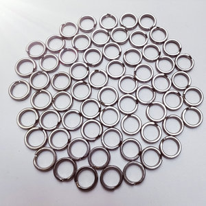 Anneaux de pêche robustes et plats pour eau salée, connecteurs de leurres, mousquetons en acier inoxydable, anneaux brisés de pêche - Product Image 6