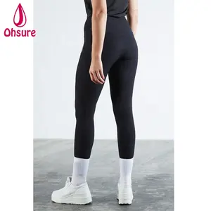 Frauen Reiten Rippen hose Knie-Patch Hohe Taille Strumpfhose Legging Equestrian Knie Reithose für Frauen