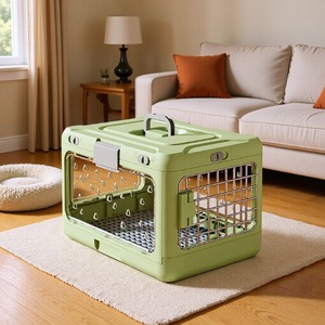Cage de <span class=keywords><strong>transport</strong></span> pliable pour animaux de compagnie, respirante, portable, grande capacité, adaptée au <span class=keywords><strong>transport</strong></span> en voiture, boîte de <span class=keywords><strong>transport</strong></span> pour <span class=keywords><strong>chat</strong></span> - Product Image 6