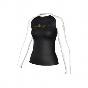 Diseña Tu Propio Rashguard de Jiu-Jitsu BJJ para Mujer, Marca SAKYA, de Alta Calidad, Económico, de Poliéster y Spandex, de Secado Rápido, Manga Larga, para MMA - Product Image 1