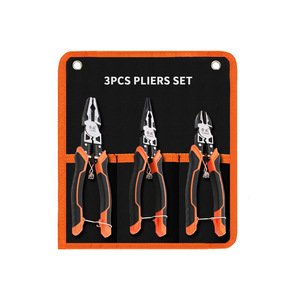 Lumei Multi-functional Pliers Cr-v Industrial Grade <b>Wire</b> <b>Stripper</b> With Serrated Jaw Orange Handle - Product Image 4