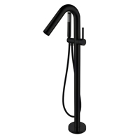 Robinet de baignoire mural contemporain en acier inoxydable gris, thermostatique, avec cartouche céramique, monocommande, garantie 5 ans, Jet