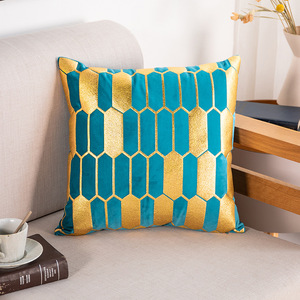 <span class=keywords><strong>Housse</strong></span> de Coussin Moderne de Luxe Imprimée Or, Broderie Technique Tissée, pour la Décoration Intérieure, Canapé de Salon et Hôtels - Product Image 5