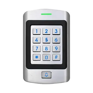 Waterdichte IP66 Metalen Standalone Keypad Access Control Met Deurbel Rfid Systeem