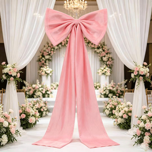 <b>Large</b> Giant <b>Bow</b> Decor Velvet <b>Bow</b> Christmas Backdrop Wedding Birthday Party Room Wall Decor Valentine's Day Decor - Product Image 5