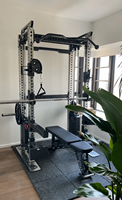 Appareil de musculation multifonctionnel professionnel à double poulie réglable pour entraînement fonctionnel et croisement de câbles, idéal pour la salle de sport