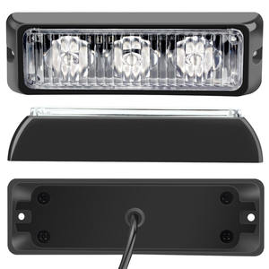 KEBOSIED Nuevo 3LED flash coche luz trasera 4 * 3LED luz de advertencia en la luz flash neta 1 a 4 luces laterales - Product Image 1