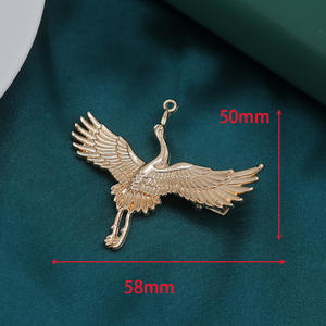 Qixian aleación electroforética preservación del color nueva grúa voladora china para clip antiguo Hanfu Qipao Senior sense Hada cr - Product Image 2