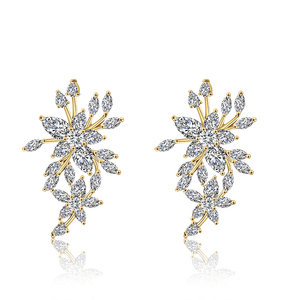 Lacor EP2204 Boucles d'oreilles pour femmes en laiton avec zircon pavé - Product Image 3