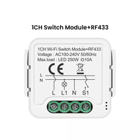 Módulo Interruptor Inteligente WiFi RF Tuya de 1/2/3/4 Canales con Control Remoto y Temporizador, ¡Gran Venta!