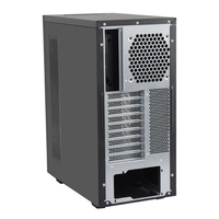 Boîtier de refroidisseur d'eau PC en alliage d'aluminium haute performance OEM noir avec ventilateur nouveau design ATX tour moyenne en stock
