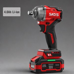 Clé à chocs sans fil SADIS avec moteur sans balais et batterie au lithium, ensemble rechargeable pour usage industriel/DIY - Product Image 1