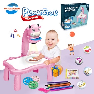 Carino Modello Intelligente di Apprendimento Proiezione Pittura Giocattolo di Musica Tavolo Da Disegno Per Bambini - Product Image 3