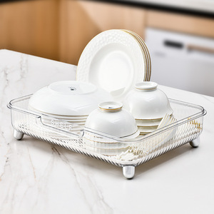 <span class=keywords><strong>Caja</strong></span> <span class=keywords><strong>de</strong></span> Almacenamiento Plegable <span class=keywords><strong>de</strong></span> <span class=keywords><strong>Doble</strong></span> Nivel para Tazones y Palillos <span class=keywords><strong>de</strong></span> PET con Tapa, Moderno Organizador <span class=keywords><strong>de</strong></span> Vajilla para Guardar Platos y Utensilios <span class=keywords><strong>de</strong></span> Cocina - Product Image 3