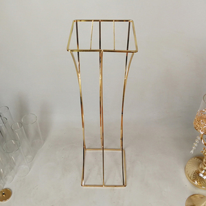Wedding Party Supplies New Design Flower Stand Metal Plating Crafts Home Vase Home Decoration Table Center Piece For Sale - Product Image 3