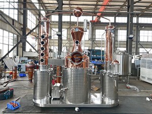 Equipo de Destilación de Alcohol de Cobre TW Comercial de 300L 500L para la Venta, Máquina para la Elaboración de Licores Artesanales - Product Image 2