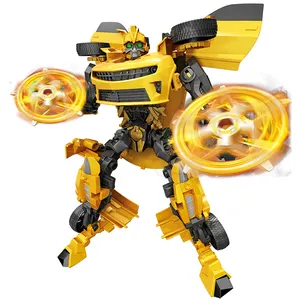 Voiture de transformation en plastique Robot jouet de transformation Robot voiture jouets pour enfants